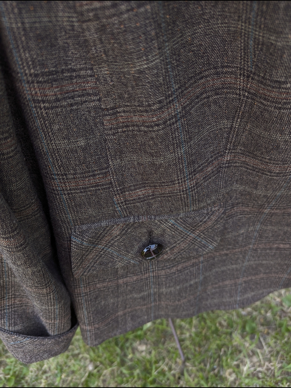 Plus Sized Plaid Blazer Jacket Dark Academia Preppy Corpcore Office Siren - Picture 9 of 16
